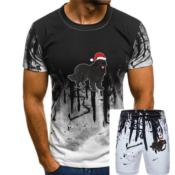 Gorro Navidad pijama Terranova en camiseta de Papá Noel-Camiseta para hombre-Negro