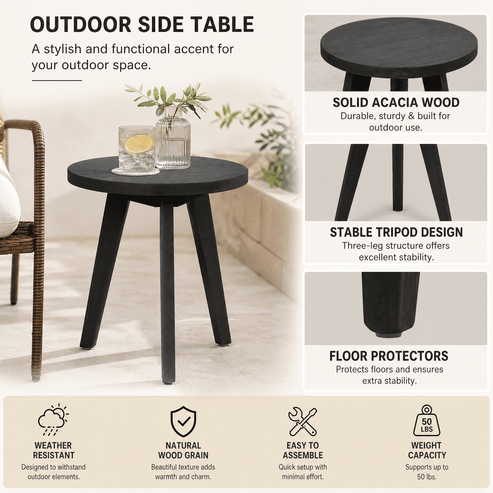 Side Table Outdoor Tables