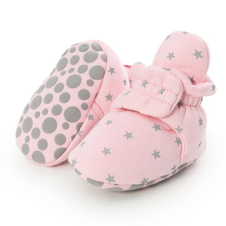

Baby Girl Boys Shoes Stars Hook&Loop Solid Fashion First Walkers Kid Shoes Fragarn
