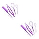 thumbnail image 2 of Sonducket Herramienta de cola de caballo para el cabello, accesorios para mujeres, buena cola de bucle versátil, peinado, decoraciones, púrpura 2piezas, 2 of 6
