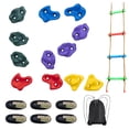 thumbnail image 1 of VEVOR Ninja Tree Climbing Kit 12 Climbing Holds 6 Ratchet Straps Climbing Ladder, 1 of 9