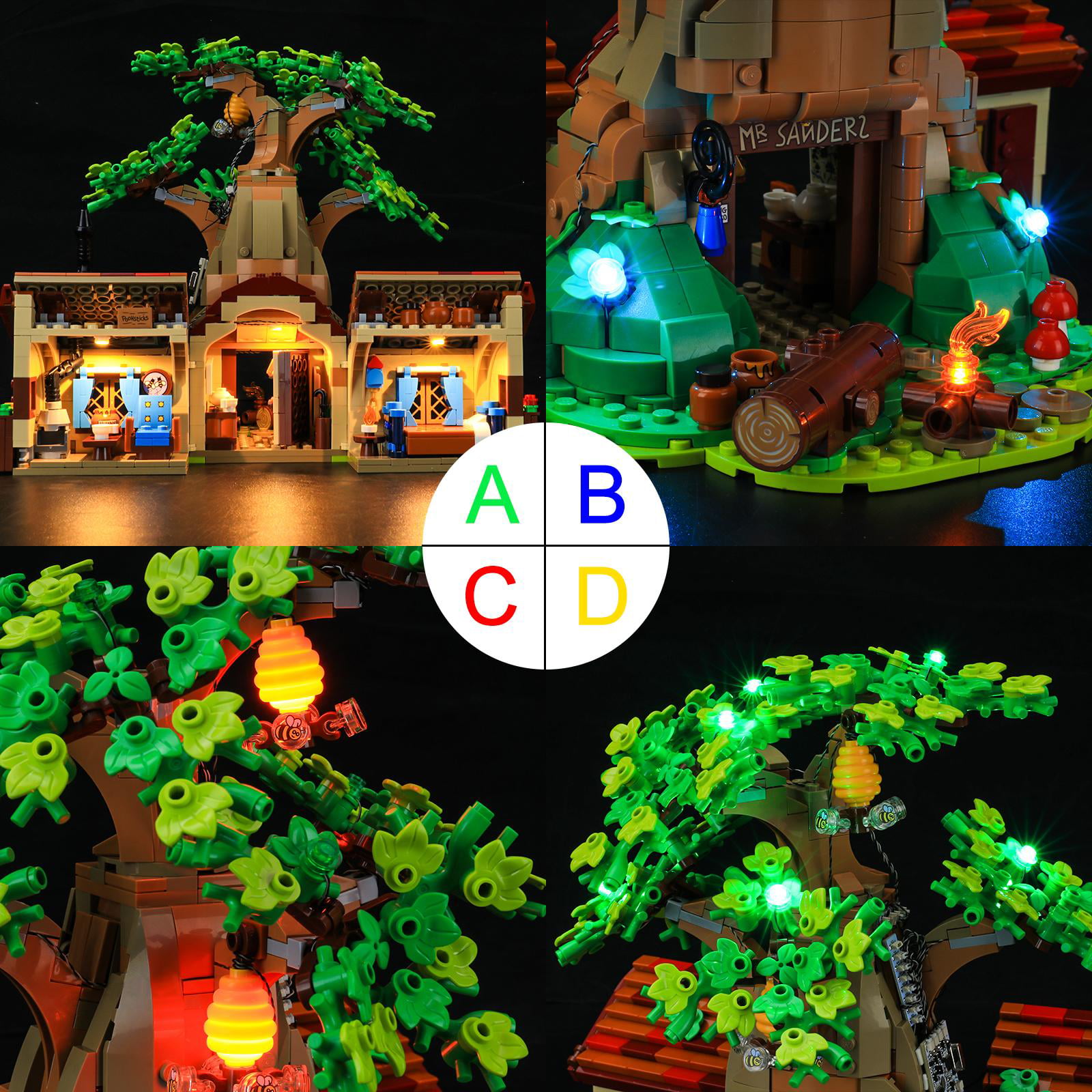 Compatible with Lego 21326 Building Blocks Model BRIKSMAX Led Lighting Kit for Winnie The Pooh Not Include The Lego Set 