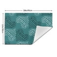 thumbnail image 3 of YFYANG Washable Heat-Resistant Placemats, 70% PVC/30% Polyester, Abstract Love Stripes Kitchen Table Mat, 12" x 18" 1 Piece, 3 of 6