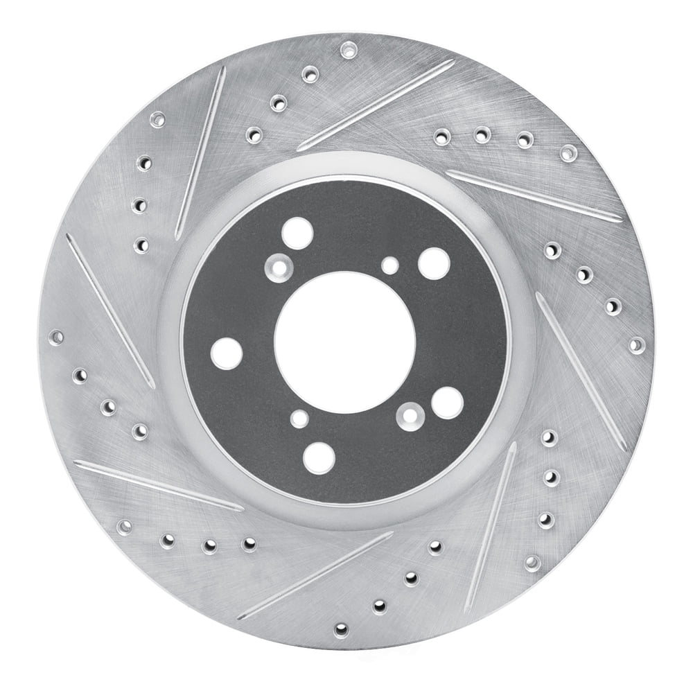 Dynamic Friction Company 631-59051L DFC Brake Rotor - Drilled And Slotted - Silver