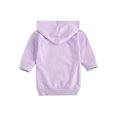 thumbnail image 3 of Kiapeise 2-5Years Toddler Kids Baby Girl Fall Winter Clothes Solid Long Sleeve Baggy Pocket Hoodie Pullover Sweatshirt Dress Tracksuit, 3 of 6