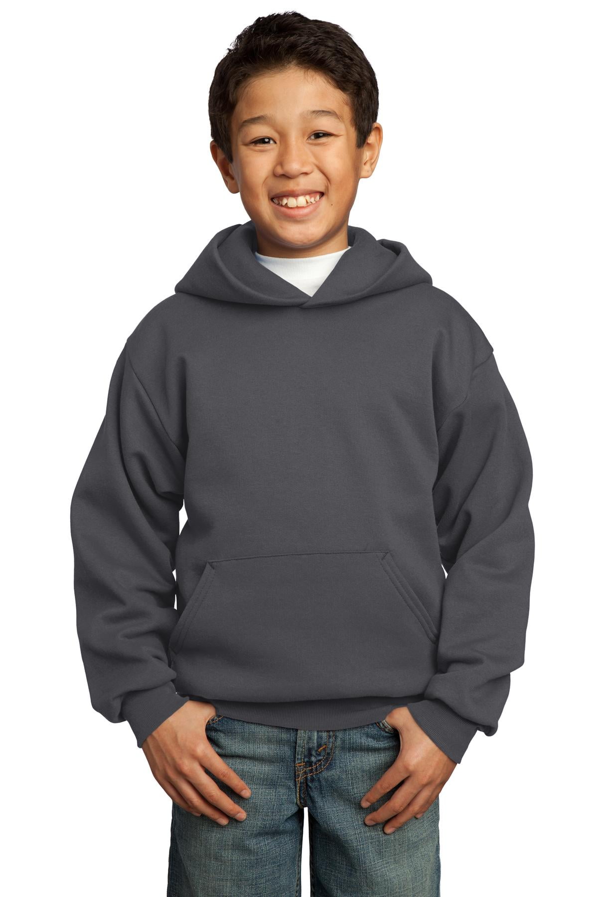 Port & Company Youth Core Fleece Pullover Hooded Sweatshirt-L