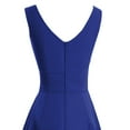 thumbnail image 3 of Hinvhai Summer Plus Size Women's Dress Clearance Women formal Wedding Bridesmaid High-waist Party Ball Prom Gown Cocktail Dress Dark Blue S(S), 3 of 6