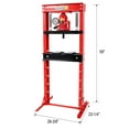 thumbnail image 3 of 20 Ton Hydraulic Shop Press with Gauge, 44,000 LB Capacity Steel Frame Press for Automotive Repair and Metalworking, 3 of 9