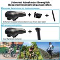 thumbnail image 4 of Reflective Sticker Bike Saddle, High-Density Foam & Springs for Comfort, Breathable Design for Men Women, Universal Fit, Best Size for Easy Installation on Road, Mountain, Racing Bikes, 4 of 6