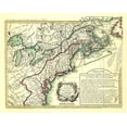 thumbnail image 2 of Overton 18x15 White Modern Wood Framed Museum Art Print Titled - English Colonies in North America - Overton 1756, 2 of 4
