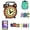 A, variant on 6PCS SchooI Themed Pencil Toppers, Silicone Pen Clips for Teachers, Cute Classroom Stationery Decorations, A