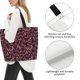 thumbnail image 3 of Balery Beautiful Purple Butterflies Bolsa Tote Estilo Estético con Cremalleras, Bolsa de Hombro, Bolsa de Compras Grande y Plegable, 3 of 8