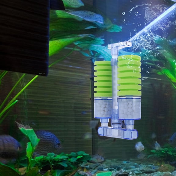 WHAMVOX Fish Tank Accessories Small Fish Tank Filter 20X13X4.5CM Blue