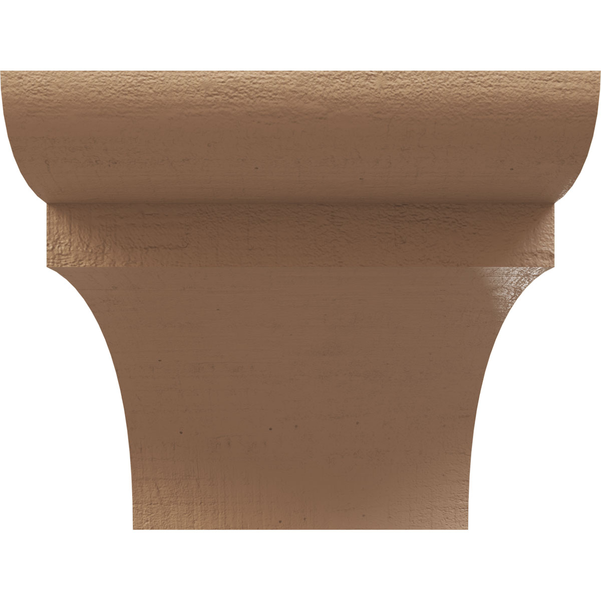 12"W x 24"D x 12"H Wide Yorktown Rough Cedar Woodgrain TimberThane Corbel, Primed Tan