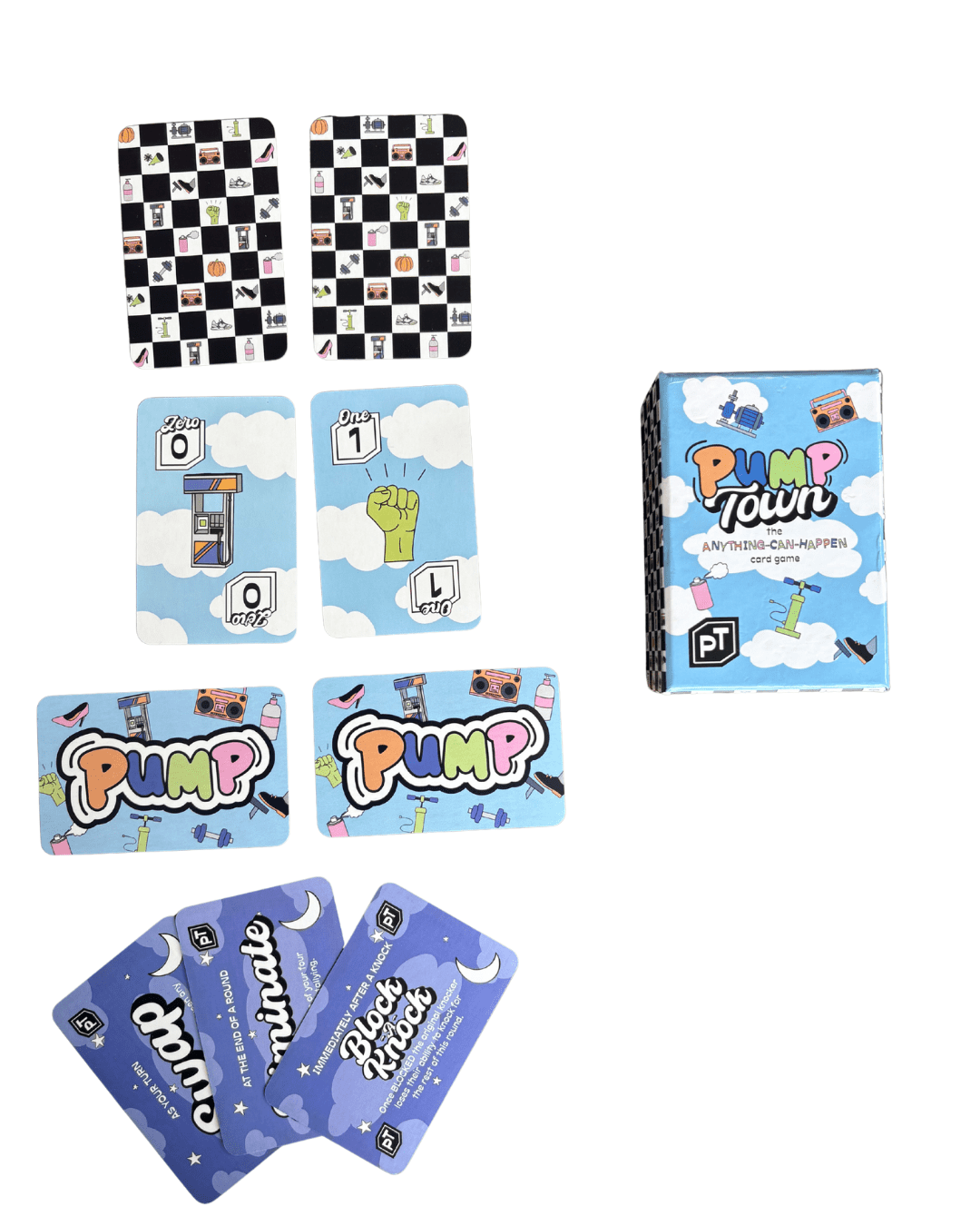 Pumptown - Fast-Paced, Competitive Card Game for Family and Friends | 3-8 Players, Ages 8+, Perfect for Game Night