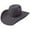 Grey, variant on RESISTOL Hooey Silver Smoke- 6X Wool Cowboy Hat Grey, 7 3/4