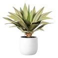 thumbnail image 7 of 20in Faux Agave Plant, UV Protected Green Artificial Agave, Unpotted Mini Fake Succulent for Indoor Outdoor Decoration, 7 of 7