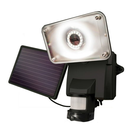 Maxsa 44642-CAM-BL Motion-Activated Solar Security Camera and