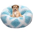 thumbnail image 3 of ZHAOCHENG Cama para Perros Cama Redonda para Gatos Cojín Mullido para Cama para Mascotas Cojín para Perros Suave y Cómodo, Cálido, Impermeable, Antideslizante y Lavable Adecuado para Gatos, Perros Ray, 3 of 5