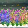 thumbnail image 4 of Plantas acuáticas artificiales para acuario, decoración de plantas de pecera de plástico, 10 piezas., 4 of 5
