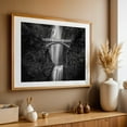 thumbnail image 6 of Multnomah Falls B&W - Oregon Photography Black and White Waterfall Bridge Nature Scenic Landscape Forest Unframed Wall Art Print 4 x 6 inches, 6 of 7