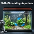 thumbnail image 5 of TARARIUM 20 Gallon Glass Fish Tank with Self-Cleaning Water Pump, 3-Color LED Light and Water Temperature Detection, Desktop Aquarium for Betta Goldfish Shrimp Kids Room, 5 of 7