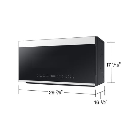 Samsung ME21DB670012 2.1 Cu. Ft. White Glass Over-the-Range Microwave
