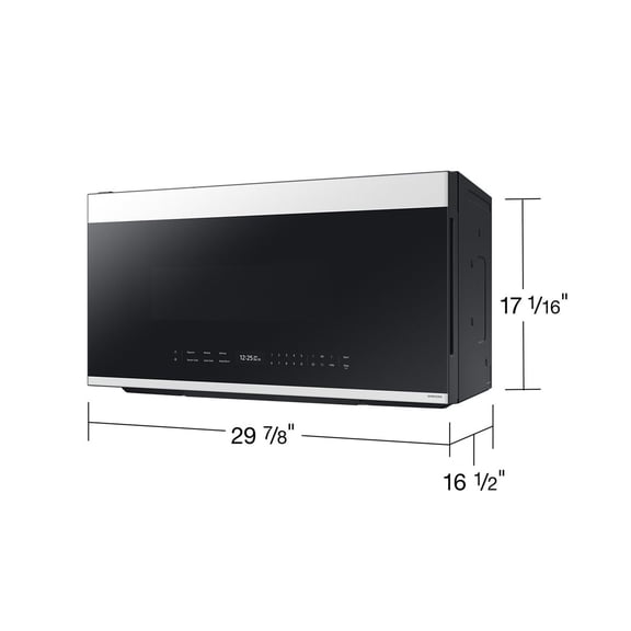 Samsung ME21DB670012 2.1 Cu. Ft. White Glass Over-the-Range Microwave