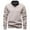 a-Beige489, variant on FINALGANG Mens Fall Winter Sweater Solid Color V Neck Long Sleeve Ribbed Hem Shirt Collar Jumper For Daily Wear Business Casual Blue M