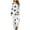 A Multicolor, variant on YUGYXL Women's Printed Pajama Set Button Down Long Sleeve Sleepwear and Pants Set PJ Lounge Set D Multicolor S