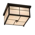 thumbnail image 6 of Meyda Tiffany 171308 Mission 4 Light 24" Wide Flush Mount Square Ceiling Fixture - Bronze, 6 of 7