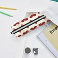 thumbnail image 6 of Yiaed Love Print Leather Pencil Case - Leather Pen Pencil Holder - Elegant & Practical Pencil Pouch for Work & Office, 6 of 7