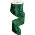 thumbnail image 2 of MEEDEE Cinta de Terciopelo Verde con Alambre de 2,5 Pulgadas Cinta de Terciopelo Verde Oscuro Cinta de Navidad de Terciopelo Triturado 10 Yardas Cinta de Navidad Verde Esmeralda para Decoración de Árb, 2 of 3