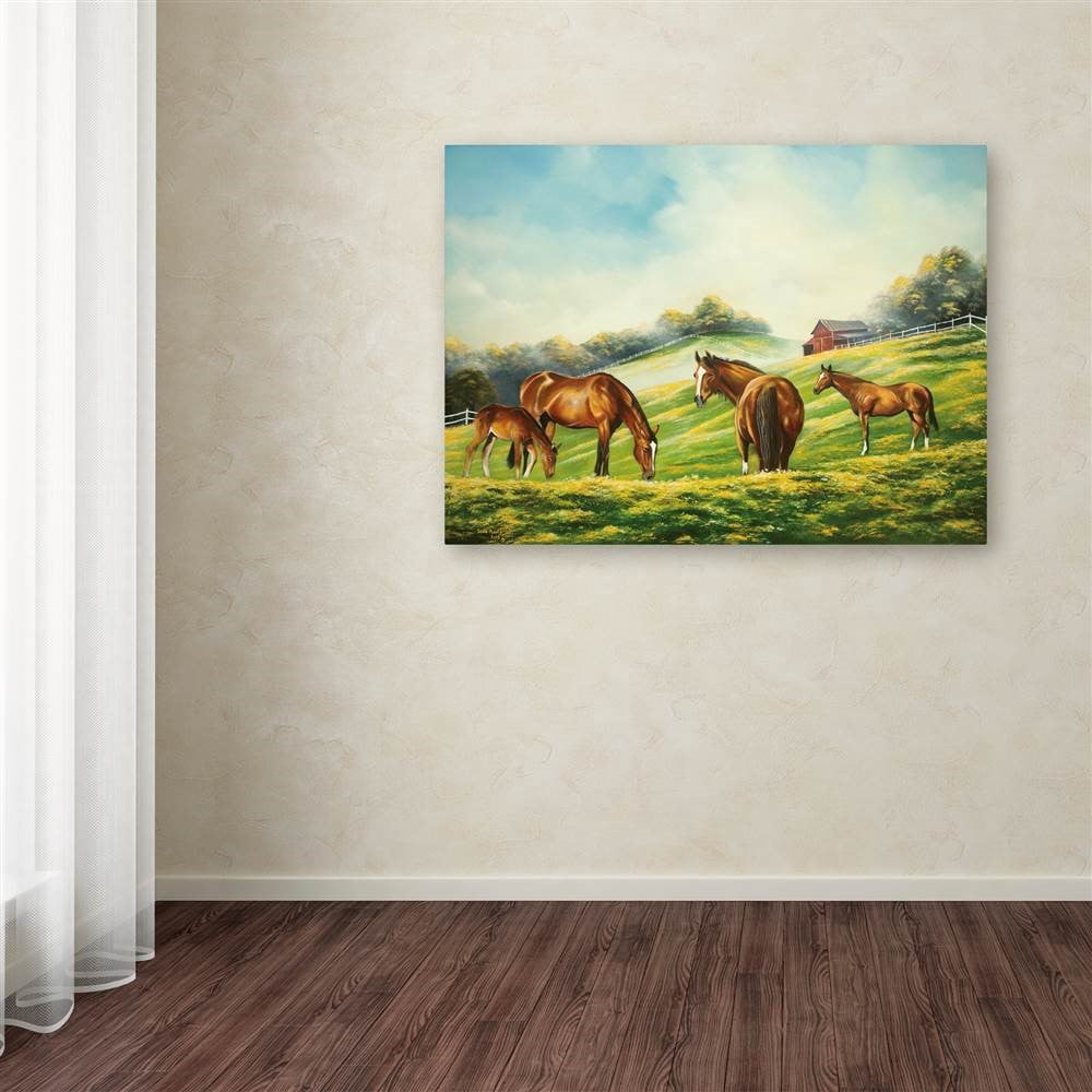Trademark Fine Art 'Back Breaker' Canvas Art by Geno Peoples