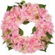 thumbnail image 1 of Hortensia artificial Wreath Briful para decoración de puerta, 42 cm, color rosa, 1 of 6