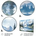 thumbnail image 3 of Designart "Blissful Mountain Views III" Countryside Metal Wall Decor, 3 of 5