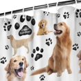 thumbnail image 3 of Golden Retriever Shower Curtain 72"x72" ,Bathroom Decorative Shower Curtains Set with 12 Hooks,Modern Waterproof Washable Shower Curtain, 3 of 6