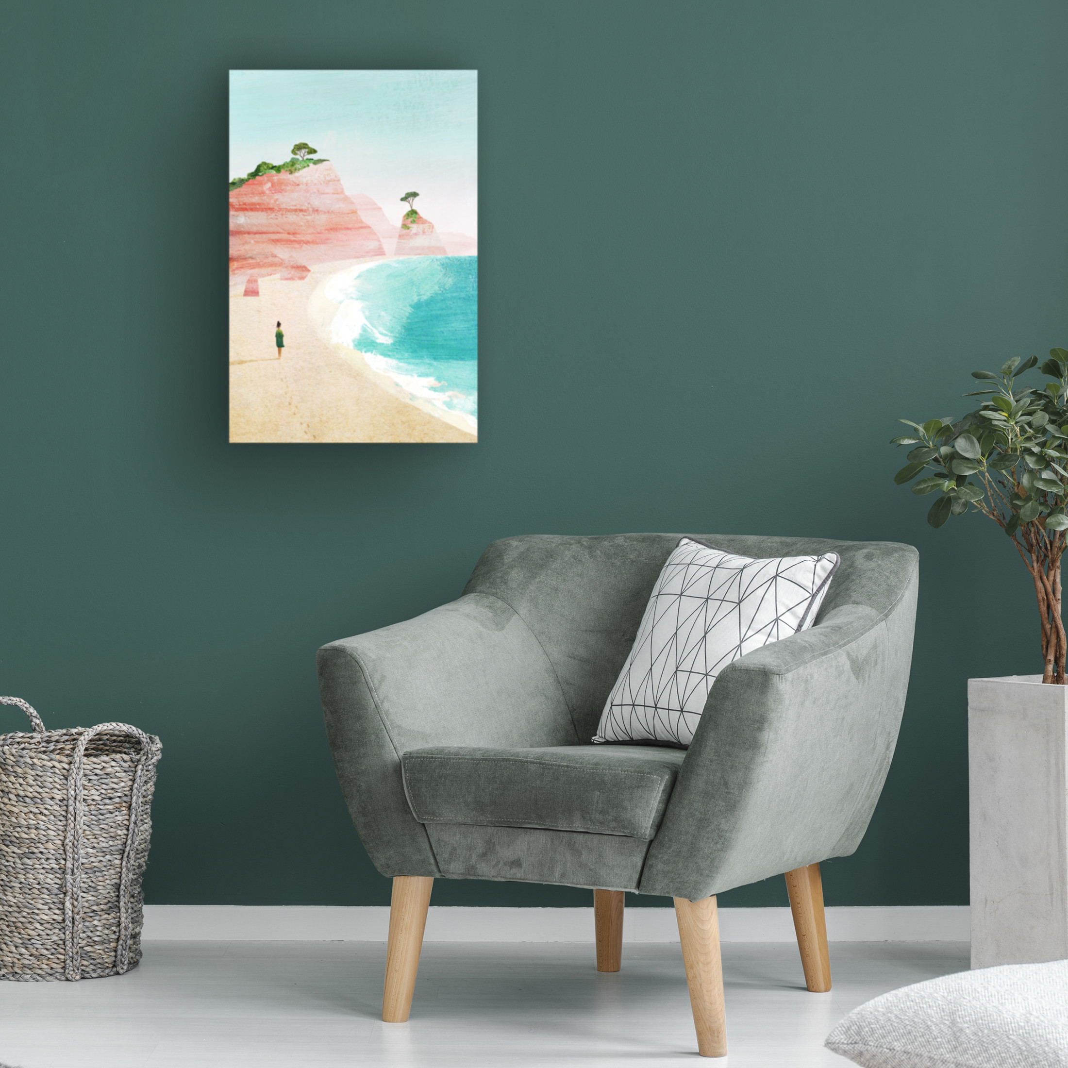 Trademark Fine Art longwayhome Beach Girl iv Canvas Wall Art