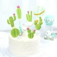 thumbnail image 7 of 2 Sets Cactus Cake Toppers Lovely Cake Picks Paper Cupcake Decor Party Supplies for Wedding Birthday Festival, 7 of 7