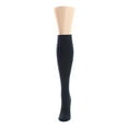 thumbnail image 3 of MeMoi Women's Cotton Blend Solid Knit Knee High Socks - Womens - Female, One Size, Blackberry Cordial, 3 of 5