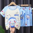 thumbnail image 1 of Pyjamas pour Garçons et Filles Ensemble de Vêtements de Maison à Manches Courtes Shorts Pyjamas, 1 of 1