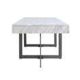 thumbnail image 4 of Furniture of America Vasket Contemporary Metal 2-Drawer Coffee Table in Gray, 4 of 5