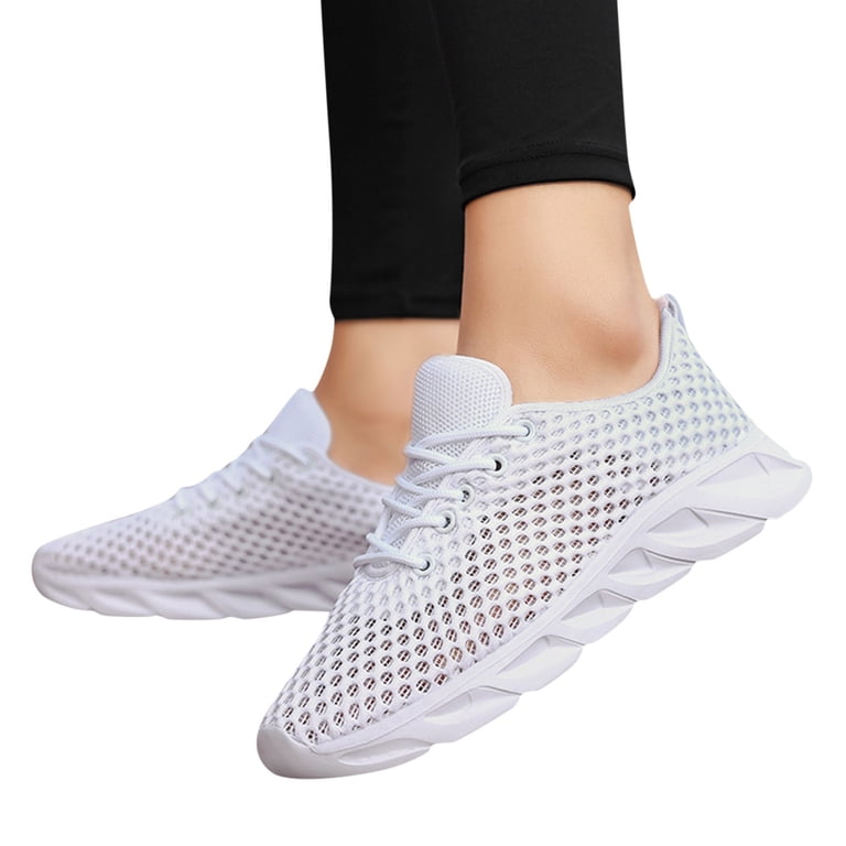 VBARHMQRT Plus Size Evening Dresses with Pockets Women Sneakers New Pattern  Fashion Simple Solid Mesh Breathable and Comfortable Non Slip Large Lace up  Casual Shoes Gym Sneakers for Women High Top -
