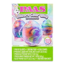 PAAS Easter Egg Decorating and Dye Kit, Unicorn Color Whip, 1 Kit, Multicolor, for Children 3 Years and up.
