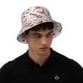 thumbnail image 6 of Daiia Dachshund And Eiffel Tower Pattern Bucket Hat - Trendy Cotton Sun Hat for Beach, Golf, Fishing - Fun Outdoor Vacation Boonie for Men and Women, 6 of 9