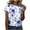 Womens Tops Short Sleeve-Multicolor, variant on Homenesgenics Womens Tops under $5 Fashionable Women's Casual Pullover Printed Short Sleeved Round Neck Tops Multicolor L
