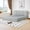 Beige, variant on Queen Size Platform Bed Frame with Headboard, Boucle Upholstered Modern Cloud Mattress Foundation, Pocket Coil & High-Density Foam Support, No Assembly, Universal Fit