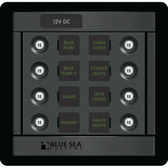 Blue Sea Systems DC 8 Position CLB Square