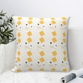 thumbnail image 6 of YFYANG Square Decorative Throw Pillow Case (Without Pillow Insert), Yellow Square Line Pattern Bedroom Sofa Car Cushion Cover, 12"x12", 6 of 9