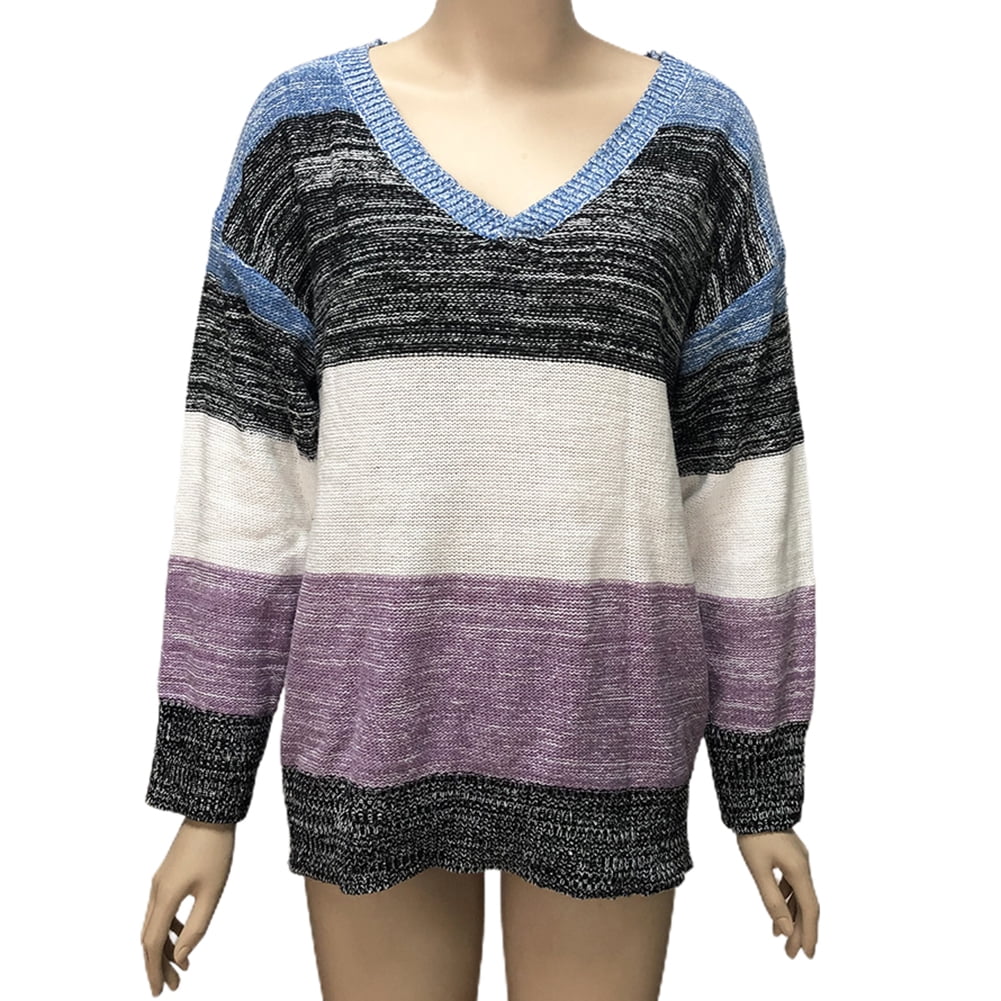 Grofry Women Autumn V Neck Long Sleeve 